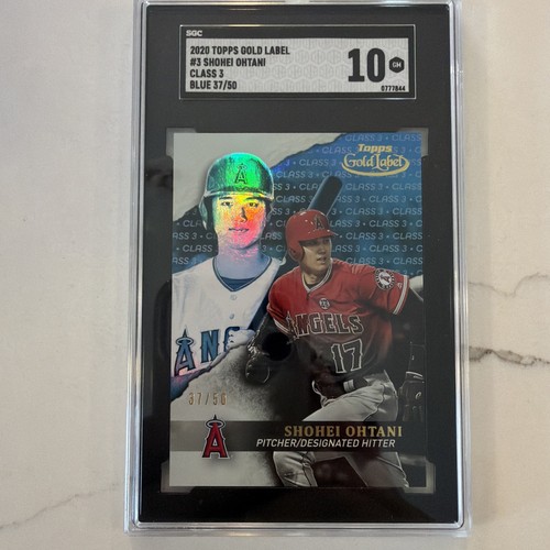 2020 Topps Gold Label Shohei Ohtani Blue Class 3 #37/50 SGC 10 GM