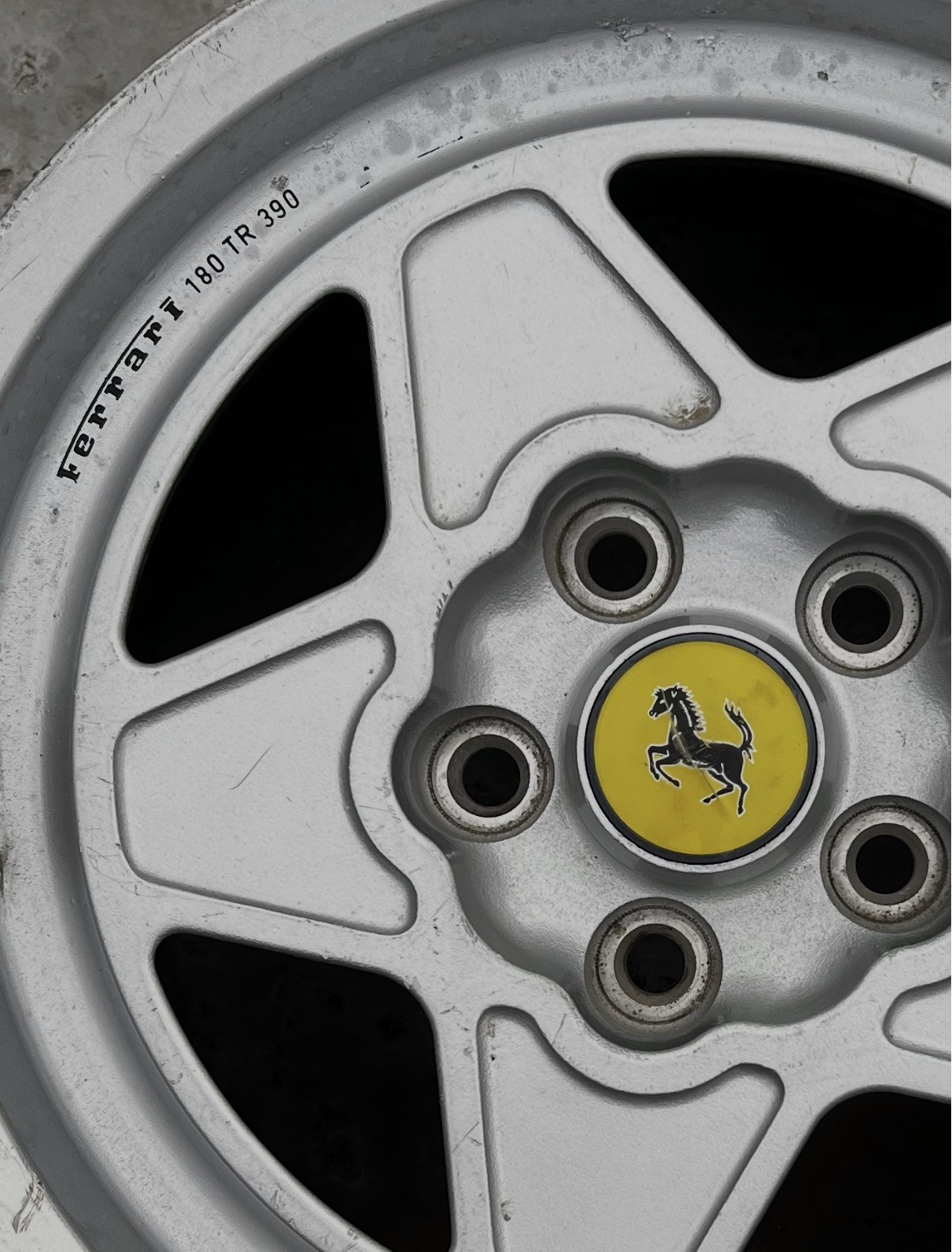Ferrari Campagnolo 208 308 GT4 GTB GTS Five Spoke Genuine Ferrari Wheel Rim