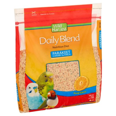 Wild Harvest Daily Blend Nutrition Diet Parakeet, Canary And Finch, 5 Pounds