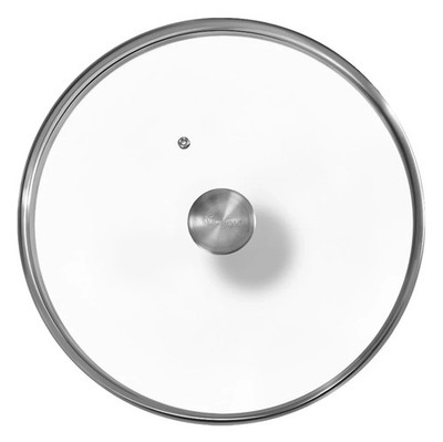 Round 13-Inch Glass Lid for Cast Iron Skillet or Pan Custom Made for Only Brand