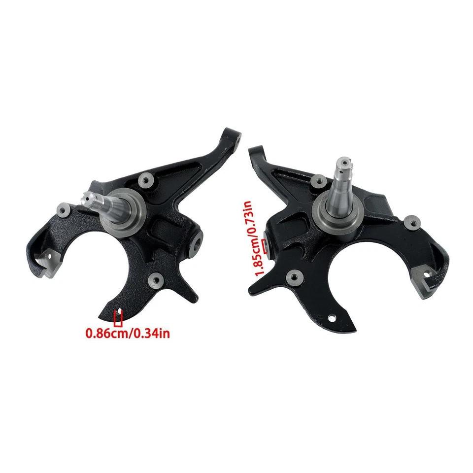 Pair 2'' Drop Lowering Spindles Fit For Chevrolet S10 1982 1983 1984 1985-2004 Foto 2 de 4