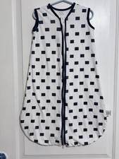 YooFoss Baby Infant Sleep Sack 6-12 Months Navy Blue Zip Sleeveless Square
