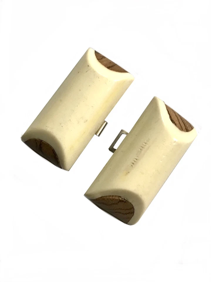 Vintage Art Deco Celluloid & Wood Buttons and Buckle Set - Sewing Supply - Image 4 of 4