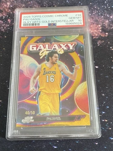 2025 Topps Cosmic Chrome Pau Gasol Base (PSA 10)