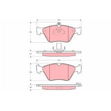 Satz Bremsbeläge Bremsklötze vorne für Opel Vectra A J89 | 24392437