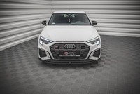 Maxton Design Frontlippe V.2 Passend FüR Audi S3 / A3 S-Line 8Y Schwarz Hochglan