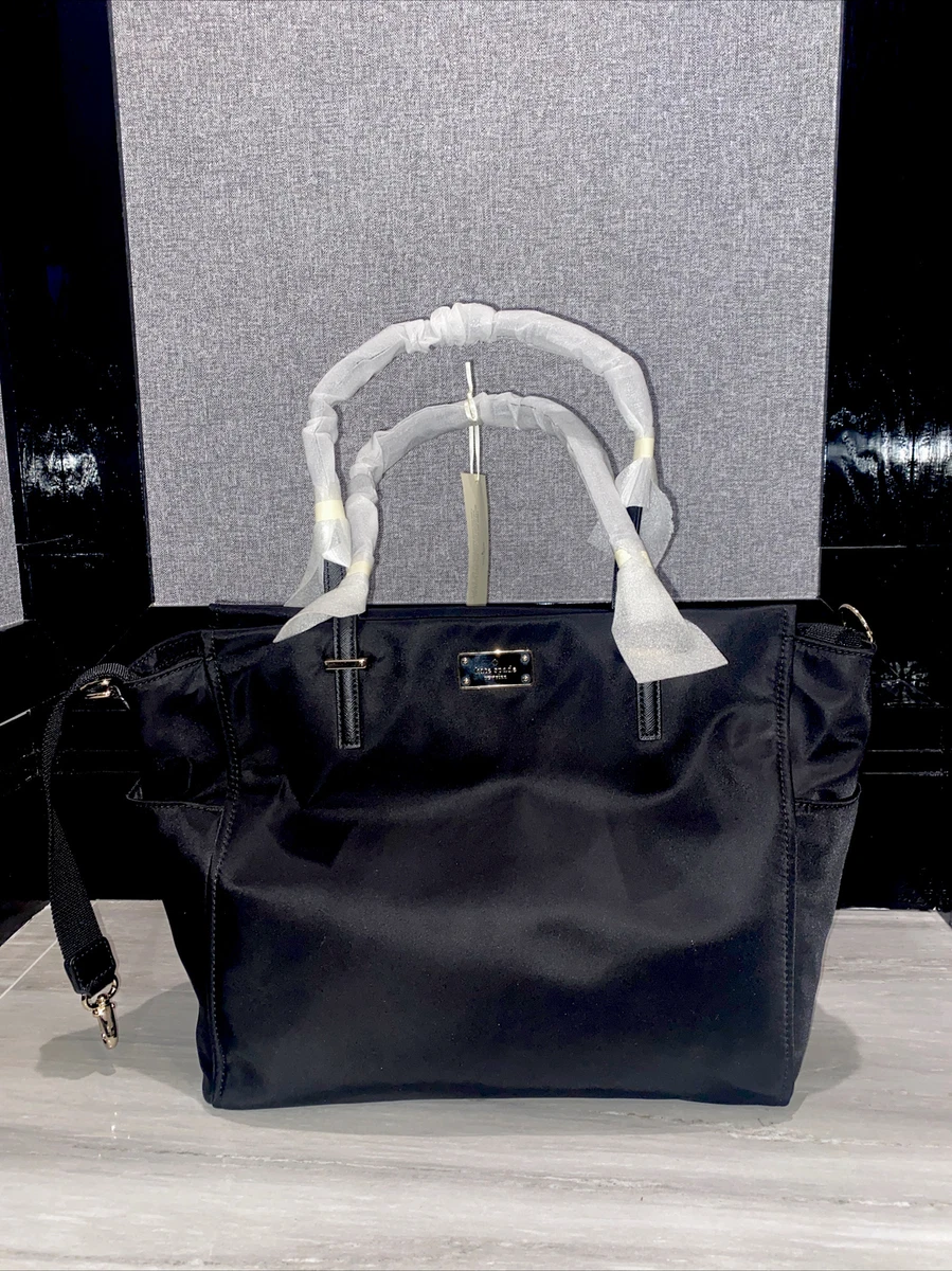 Kate Spade New York Kaylie Baby Bag Diaper Bag Black Changing Pad NWT