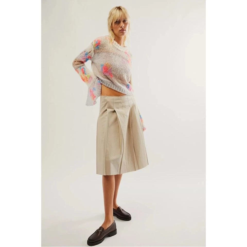 Free People Mandy Mended Pullover Size Small NWT Distressed Grunge Whimsical - Image 4 of 4