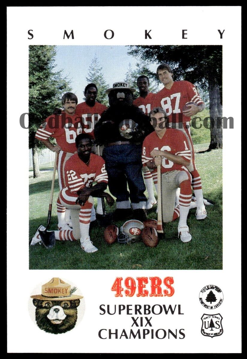 1985 Smokey Bear San Francisco 49ers COMPLETE SET: MONTANA 1985 Smokey Bear San Francisco 49ers COMPLETE SET: MONTANA