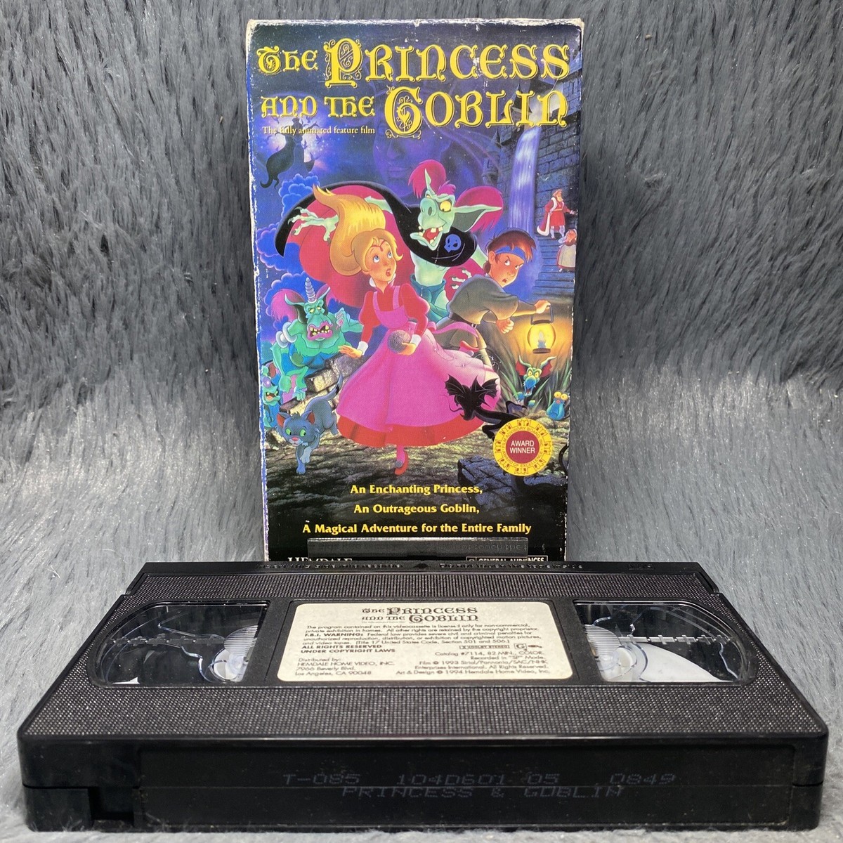 The Princess and the Goblin VHS Tape 1994 Hemdale Animated Family