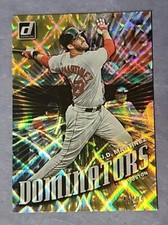 2019 Donruss J.D. Martinez Gold Dominators Yellow Diamond /99 Red Sox #D2