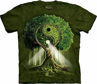 Yin Yang Peace Tree Life Mother Earth Root Forest Spirit The Mountain Shirt S-3X