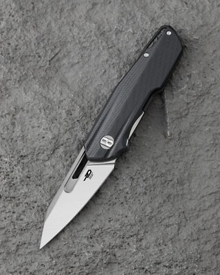 BTKG64A Bestech Knives Toddler Liner Lock Sandvik 14C28N SW Blade Black G-10 Han