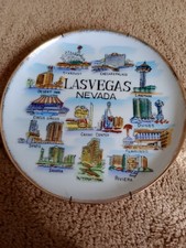 Las Vegas Nevada vintage souvenir plate