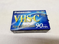 New SEALED Panasonic TC-30 VHS-C Super High Grade SHG 90Min Video Camera Tape