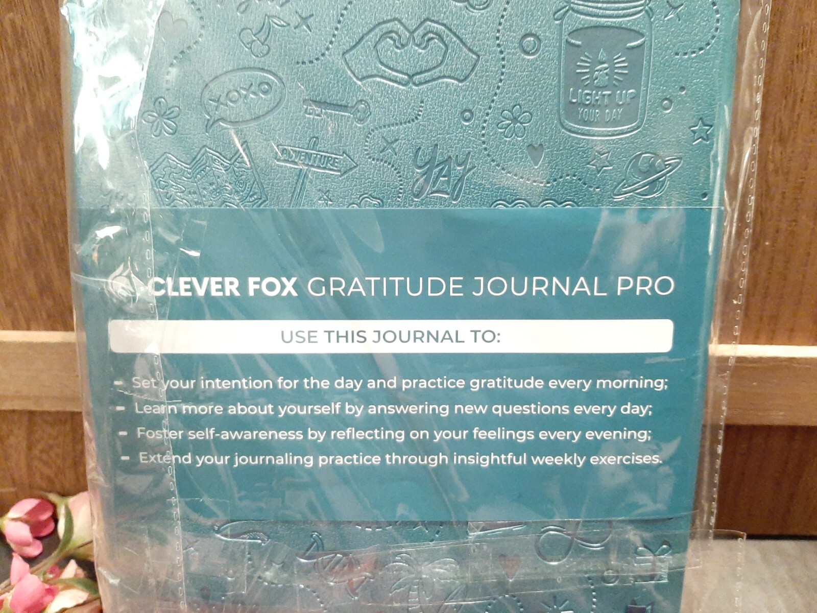 CLEVER FOX GRATITUDE JOURNAL ~ Blue Cover New , Fast Shipping