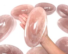 Rose Quartz Crystal Bowls - Natural Polished ...