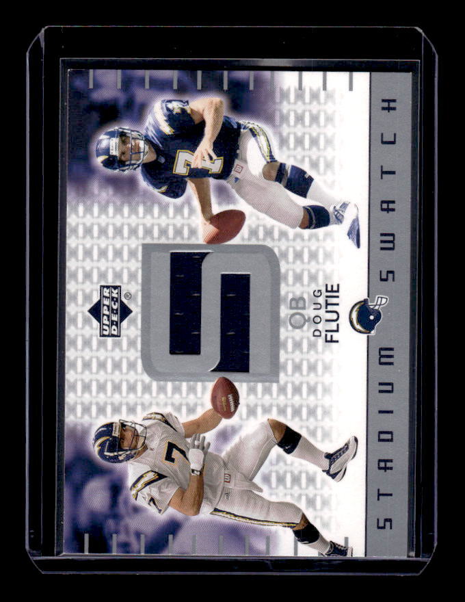 2002 Upper Deck Stadium Swatches #SSDF Doug Flutie Jsy - NM-MT