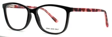 UNBRANDED WP8106 BK Black Womens Semi Cat Eye Full Rim Eyeglasses 55-15-140 B:42