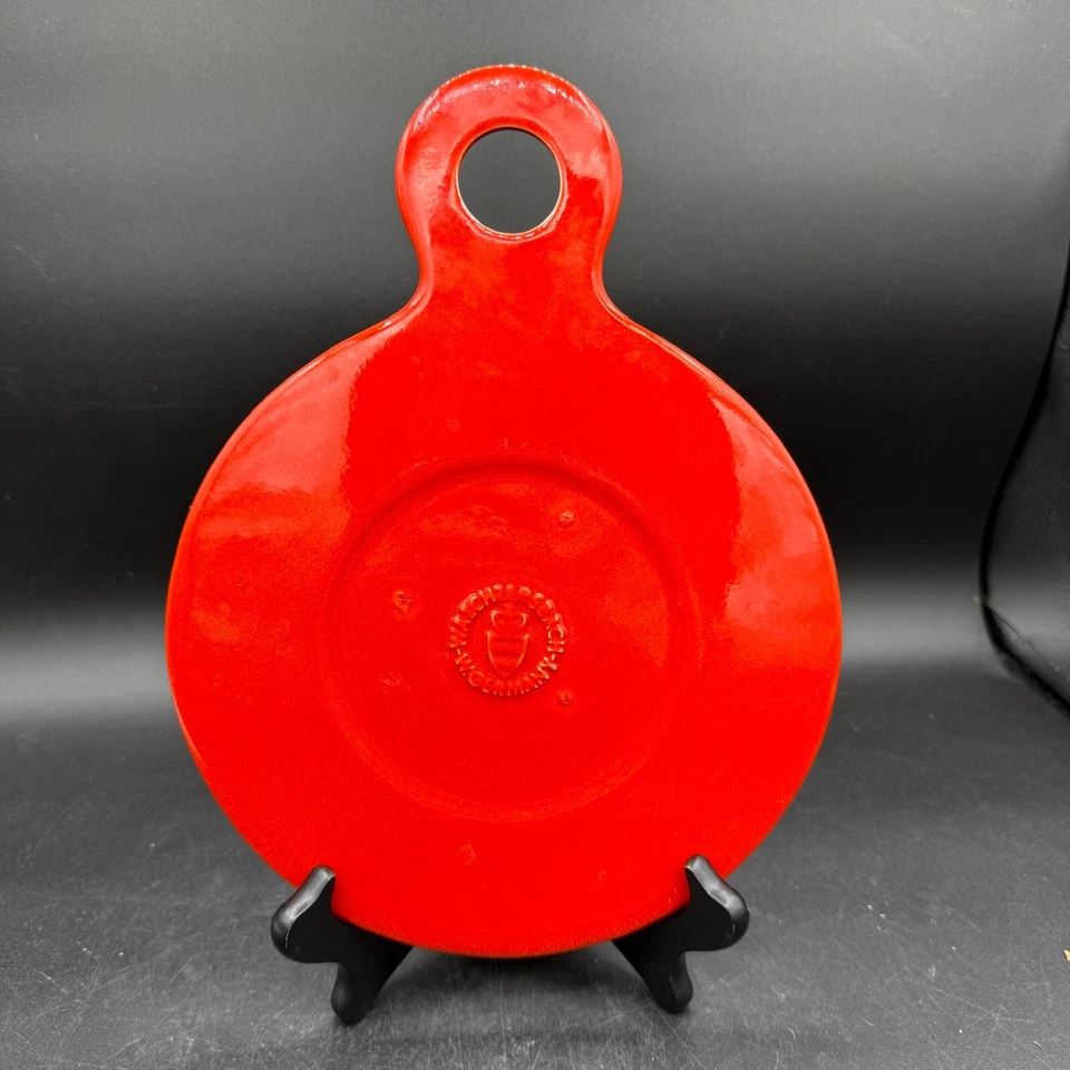 Waechtersbach Christmas Tree Ornament Round Handle Hanger Flat Novelty 8" - Image 2 of 4