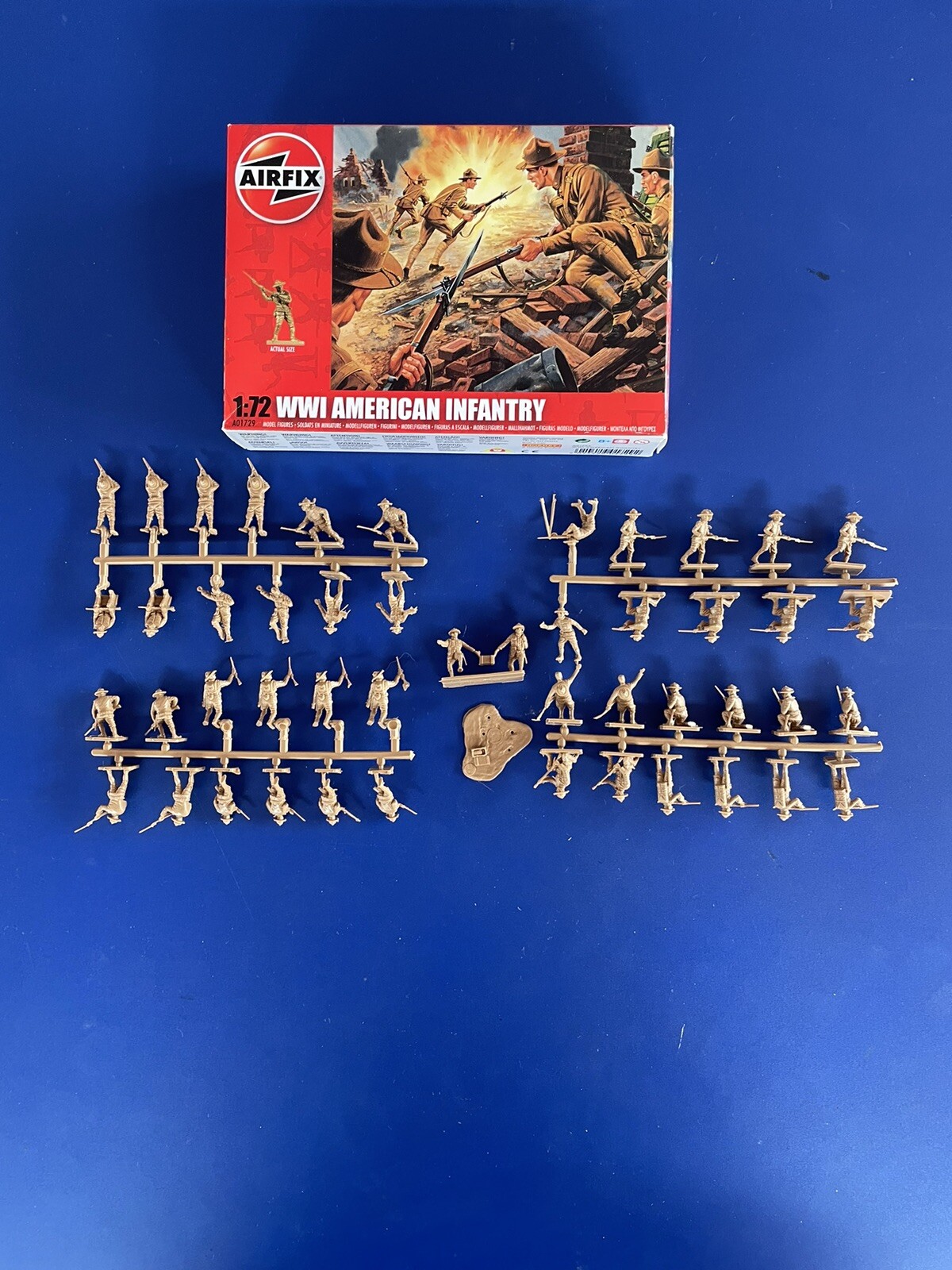 Airfix Toy Soldiers Boxed WW1 American Infantry HO/OO 1/72 Scale