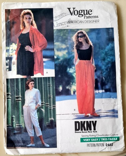 DKNY Flared Shorts Wide Leg Pants Gathered Culottes Vogue Sewing Pattern 2482 - Picture 2 of 3