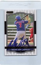 2008 Razor #62 Wellington Castillo Chicago Cubs Signed Auto *F7172
