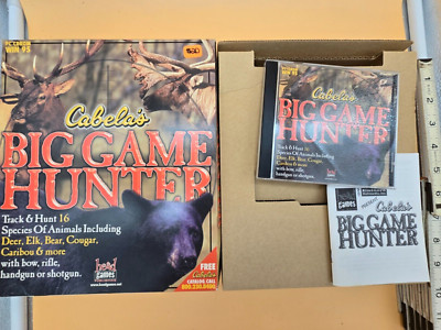 Cabela's Big Game Hunter PC CD-ROM  Big Box - Game, Box, Manual - 1998