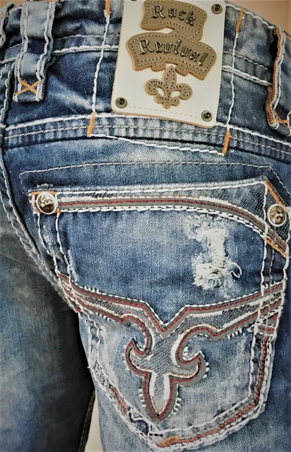 jeans rock revival mens