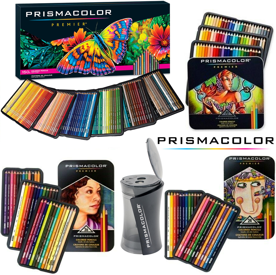 NEW Prismacolor Premier Colour Pencils Tin Set 12 24 36 48 72 132