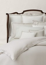 Ralph Lauren Organic Cotton Lovan Jacquard Duvet Cover King Platinum 470