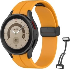 Galaxy Watch 5 Pro Bands 45mm/Galaxy Watch 5 Bands 44mm 40mm, No Gap Silicone Sp