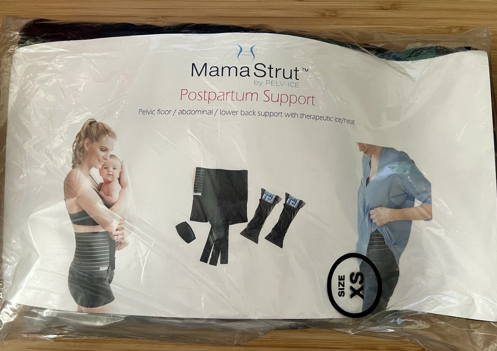 Mama Strut Postpartum Support Brace XS Black Brand New-image