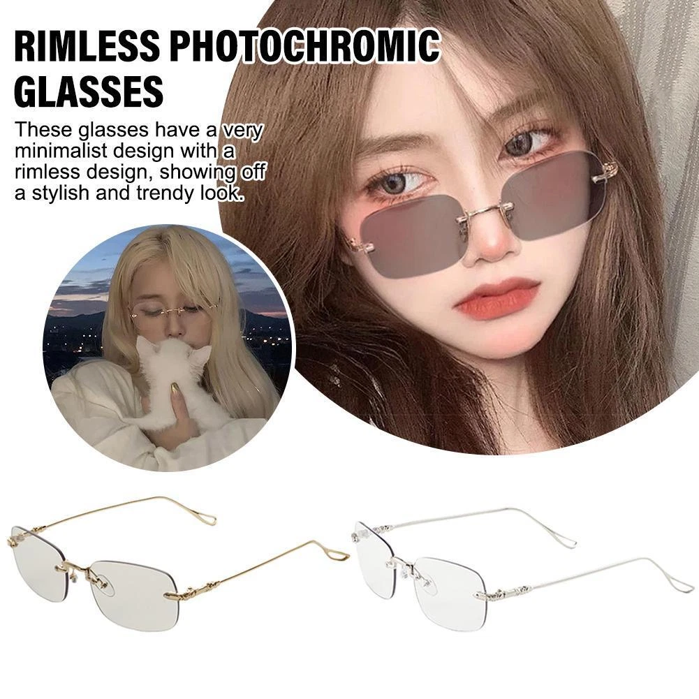 rimless design glasses