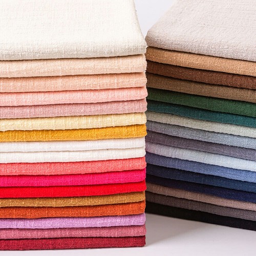 Pure Cotton Clothes Natural Organic Linen Fabric Flax DIY Material - Multicolor - Picture 2 of 42