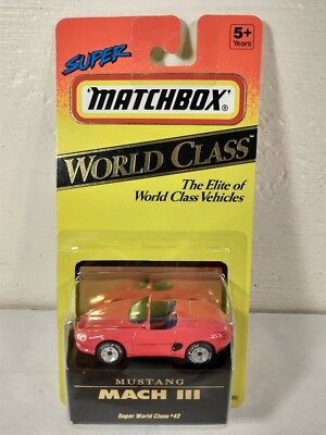 Matchbox 1993 World Class Series ~ Mustang Mach III ~ Super World Class #42