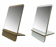 Make-Up Mirror Shaving Mirror Slim Style Free Standing Wooden Bathroom Mirror