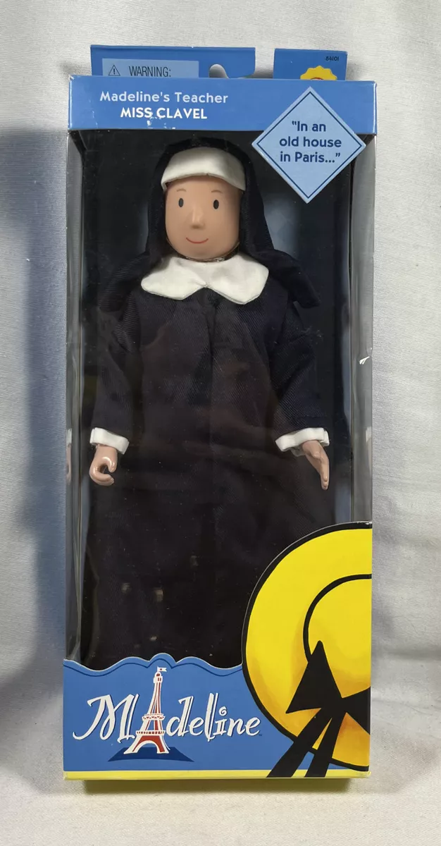NIB 2002 MADELINE FRIENDS TEACHER MISS CLAVEL DOLL ONLY BY