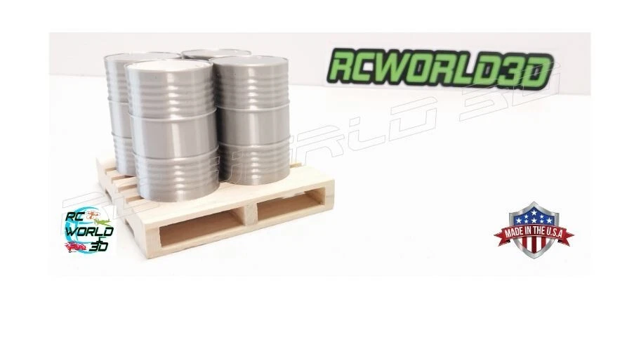 OIL DRUM BARREL Simulation 1:16 Scale Deco. RC Truck/Military/Diorama/Garage - Image 3 of 4