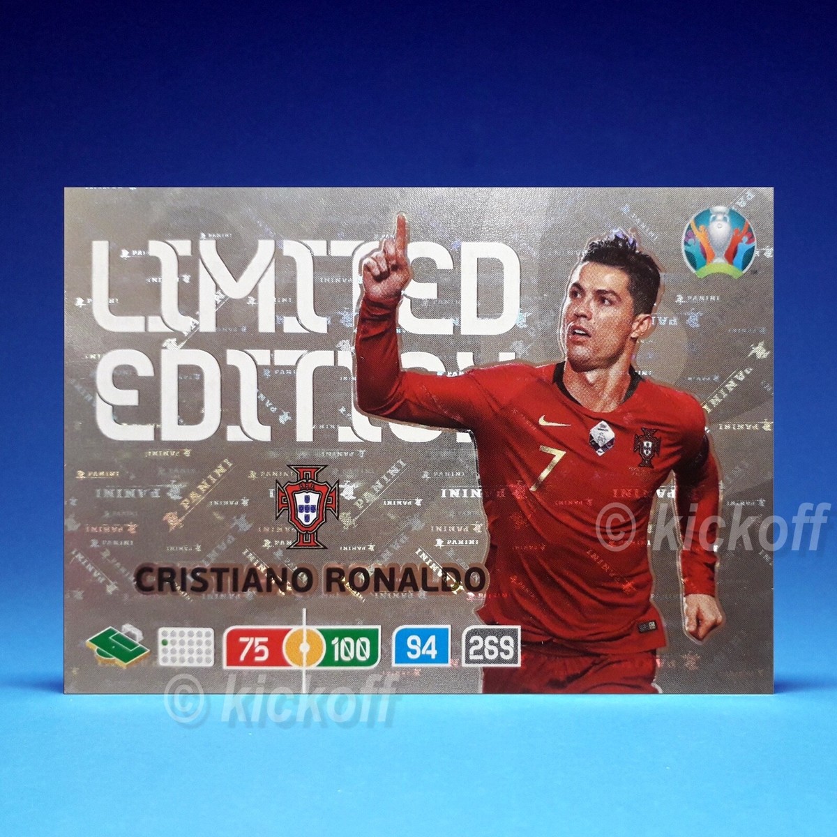 世界限定15枚】ロナウド ジャージカード ポルトガル レア パニーニ