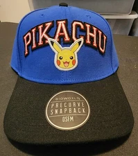 Blue Nintendo Pokemon Pikachu Pokemon Hat BioWorld NWT NEW WITH TAG