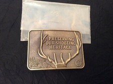NRA Metal Belt Buckle Whittington Center 'Preserving Our Shooting Heritage'