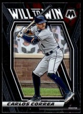 Carlos Correa 2021 Panini Mosaic Baseball # WTW10 Houston Astros Will To Win