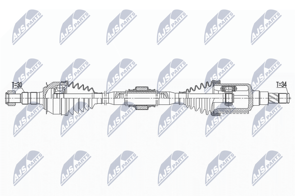 DRIVE SHAFT NPW-DW-035 FOR CHEVROLET LUJ 1.4L 2H0/F18D4 1.8L 4cyl ORLANDO - Image 5