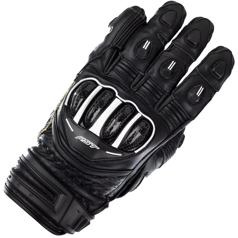 RST Tractech Evo 4 Short Leather Black white, photo 1 of 11