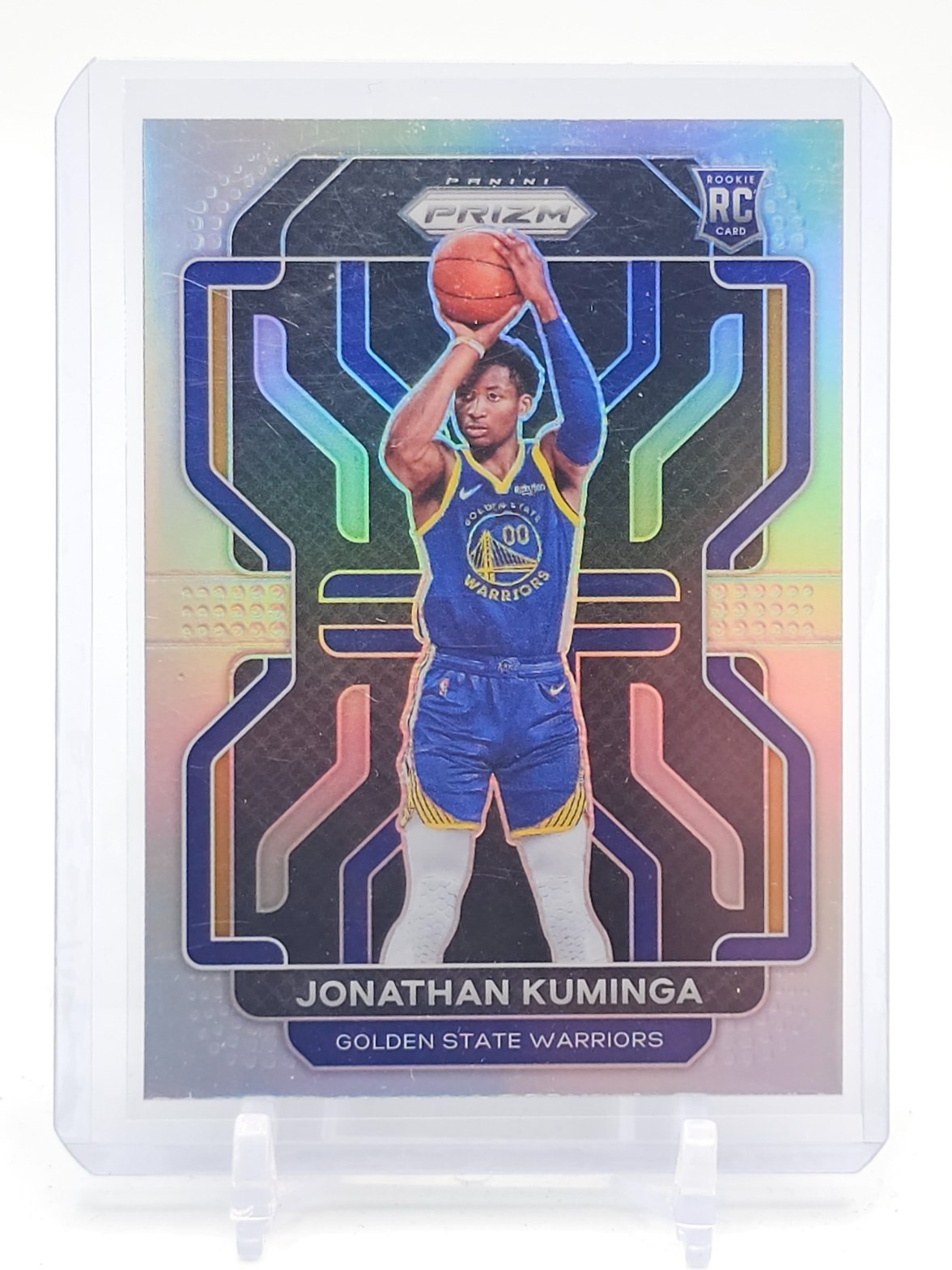 JONATHAN KUMINGA 2021-22 PANINI PRIZM ROOKIE SILVER #307 WARRIORS Q5194