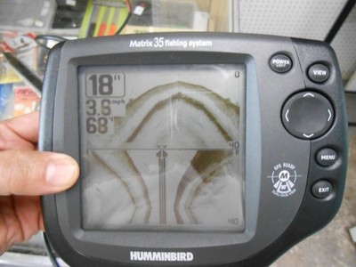 Hummingbird Matrix 35 Fishing System w/Transducer/ Speed wheel, Sonar