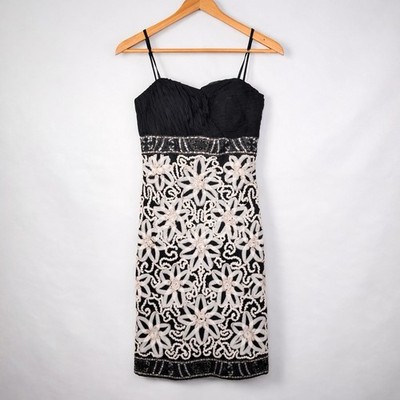 SUE WONG Nocturne ビーズ装飾 シルクドレス サイズ2 VTG Sue Wong Nocturne Dress Sz 2 Evening Cocktail Y2K Beaded