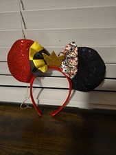 Disney 100 Villanos Reina de Corazones Orejas de Minnie Mouse Diadema Corona NUEVO