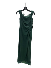 Adrianna Papell Metallic Knit Column Gown, Hunter - Women's Size 2